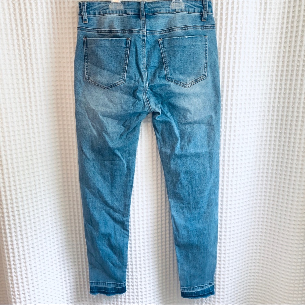 Tobi frayed bottom blue denim jeans size 28 - Picture 4 of 6